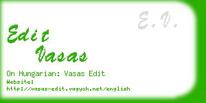edit vasas business card